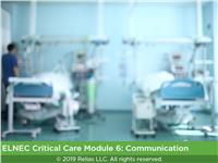 ELNEC Critical Care Module 6: Communication