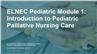 ELNEC Pediatric Module 1: Introduction to Pediatric Palliative Nursing Care